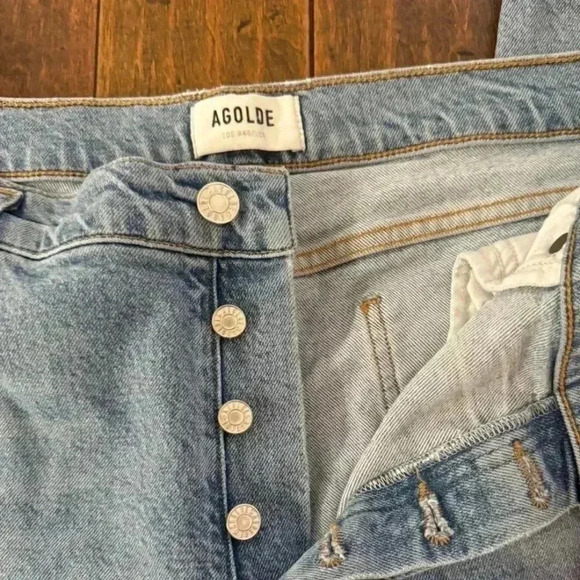 AGOLDE Nico High Rise Slim Jean in Cliffside Size 23 NWOT - Picture 4 of 6